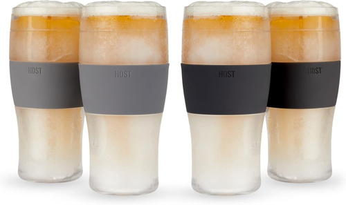 Host Freeze Biergläser, 16 Unzen Gefrier Gel Kühler Doppelwandig Kunststoff Frozen