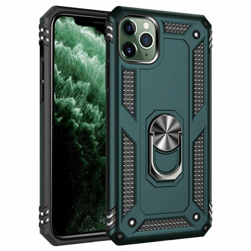 For iPhone 11 Pro Max 11 Pro Max Magnetic Metal Ring Stand Case Cover+Car Holder - Picture 5 of 17