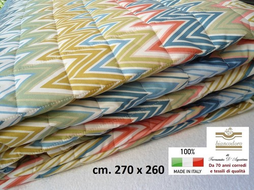 Quilt Bedspread Quilt Missoni Double Cms. 270 x 260