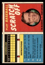 1970 Topps Scratch-Offs Baseball #13 Tim McCarver VG