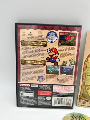 PAPER MARIO THE THOUSAND YEAR DOOR Nintendo GameCube NGC Complete CIB Box Manual - Picture 5 of 7