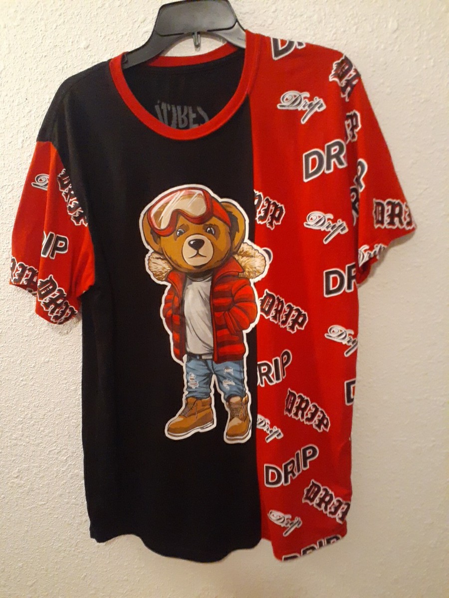 Bailey Vibes Apparel Drip Teddy Bear Short Sleeve Graphic T