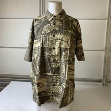 QUIKSILVER Waterman Tuna Palm Shirt Men's Size 2XL Bungee