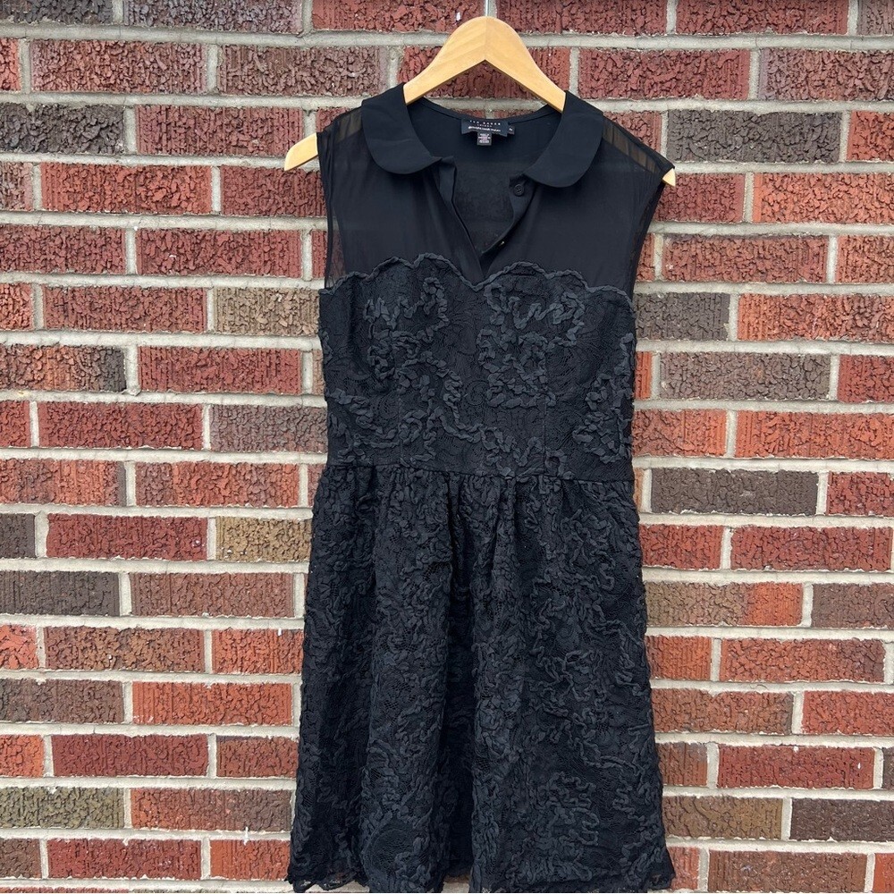 ted baker black embroidered dress Textured Rose Embroidery Sleeveless Midi Dress | Enkoaa