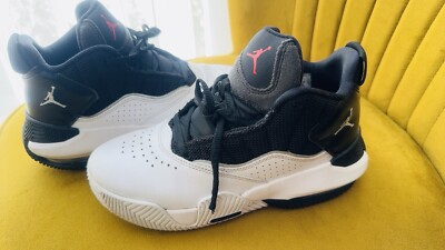 Nike Air Jordan Stay Loyal Black White Junior Trainers SIZE UK