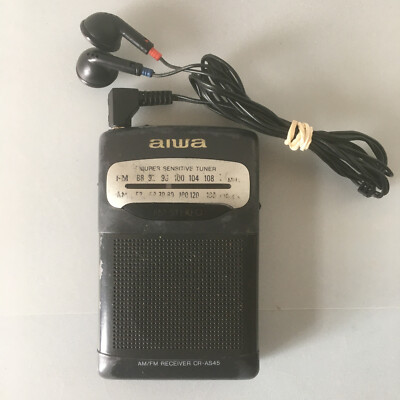 AIWA CR-AS45 Portable Radio AM FM Stereo Personal Pocket Receiver