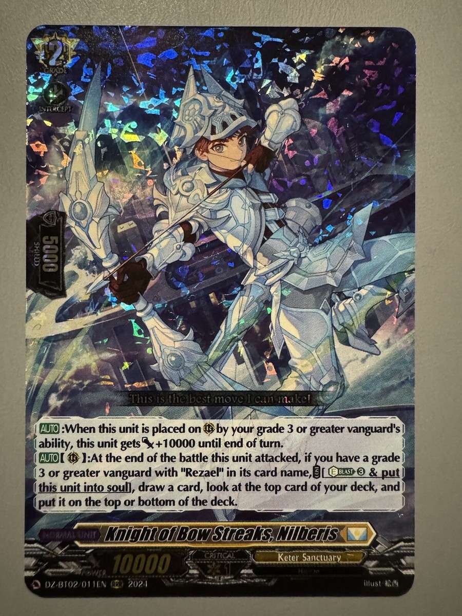 CARDFIGHT VANGUARD KNIGHT OF BOW STREAKS NILBERIS (KETER