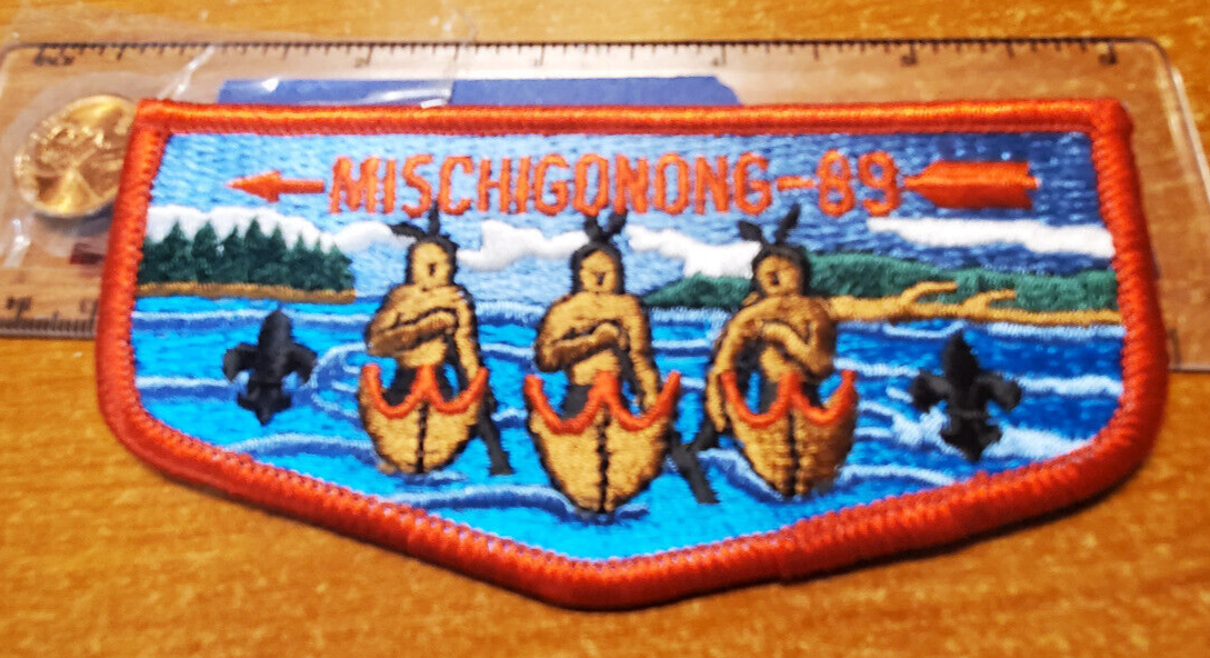 OA MISCHIGONONG Lodge 89 issue S12b, Lake Huron Area Council, Michigan