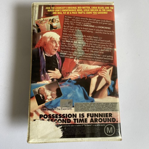 Repossessed (VHS, 1990) Roadshow Clamshell Video Ex Rental The Exorcist Comedy - Picture 3 of 7