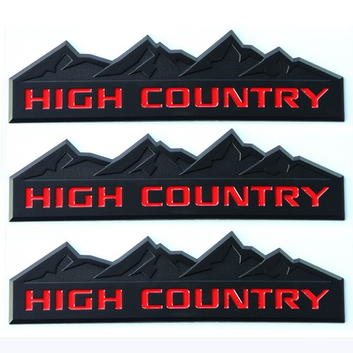 3x OEM HIGH COUNTRY emblema insignia puerta portón trasero se adapta a