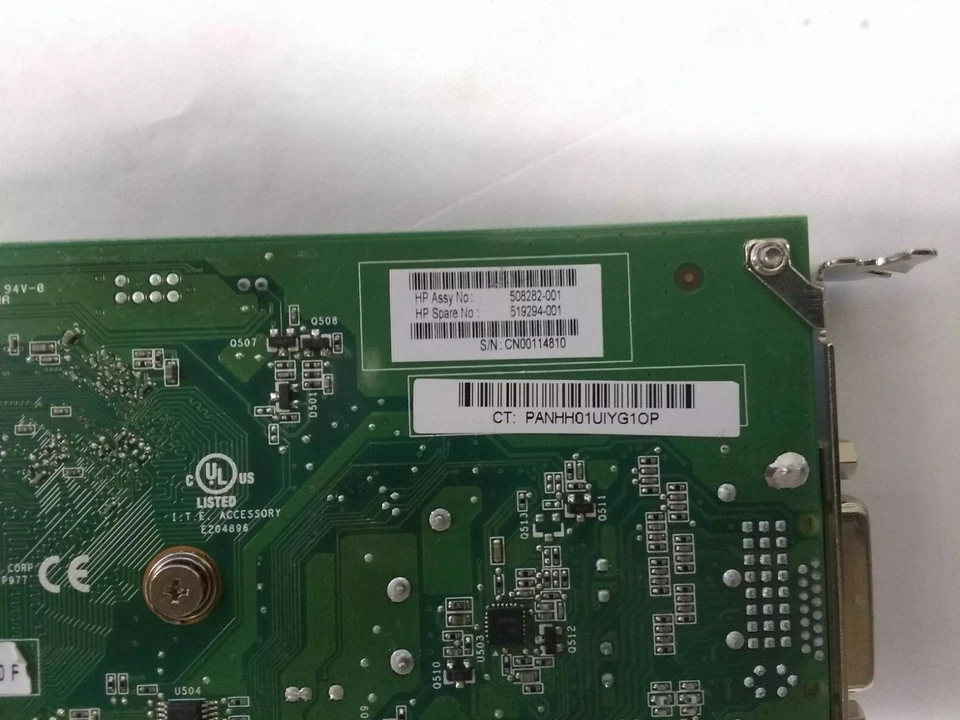 HP nVidia Quadro FX 380 256MB DDR3 PCI-E Video Card 508282-001 - Image 3 of 3