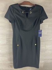 Chaps Ralph Lauren Dress Size 10 Black Long  $79