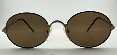 Vintage Ferre Eyeglasses Quiet Luxury Eyeglasses GIANFRANCO FERRE, Gold Metal Oval  main image 2