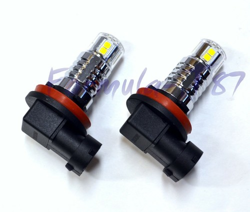 LED 30W H11 White 5000K Two Bulbs Fog Light Replace Upgrade Stock Fit Lamp JDM - Picture 3 of 12
