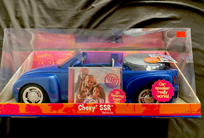 Barbie Cali Girl Car Chevy SSR CD Player Blue Ride Vehicle Speaker Mattel  NEW