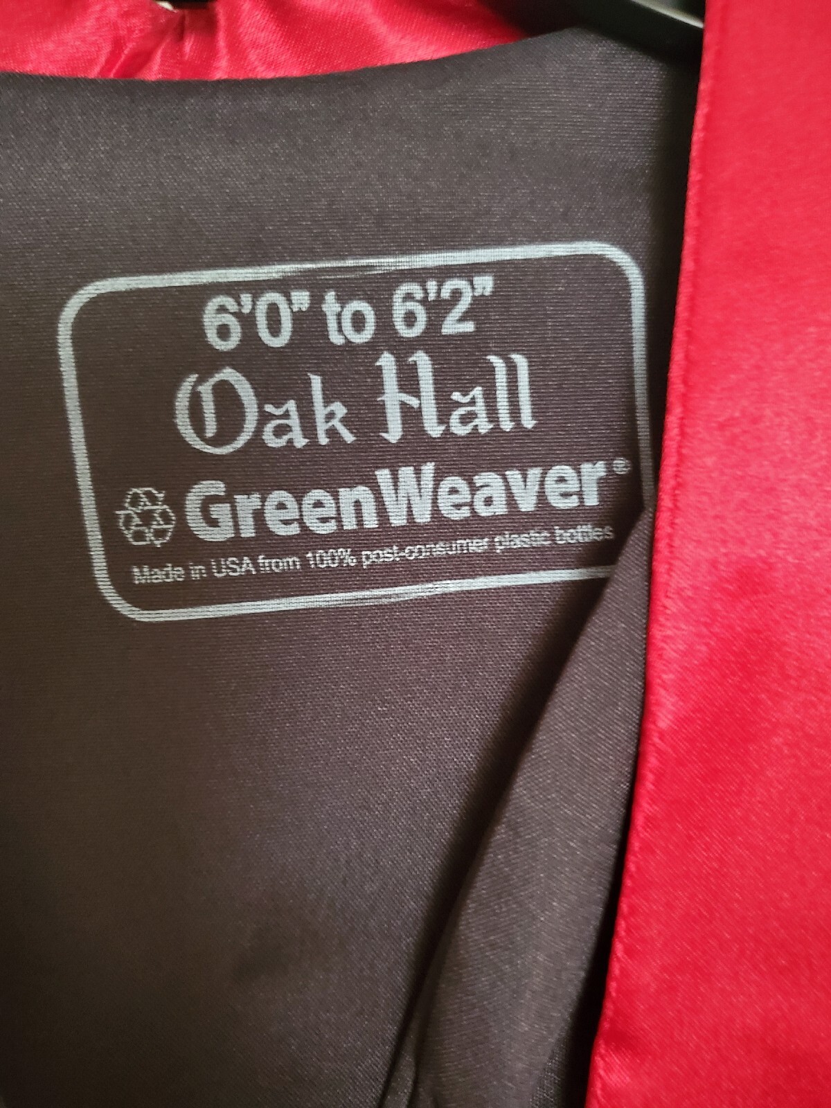 Graduation Academic Regalia 6'0"6'2" Oak Hall GreenW… Gem