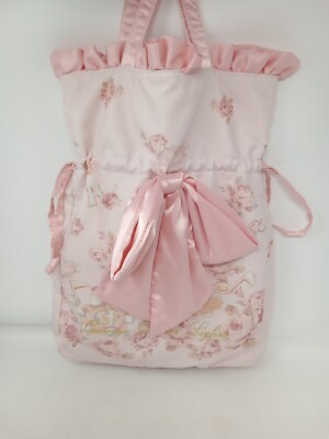 Liz Lisa Official Ojamajo Doreimi Pink Ribbon Bow Tote Bag Purse