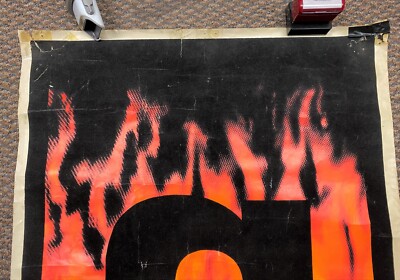 1997 Nine Inch Nails Vintage Black Light Poster 23x35