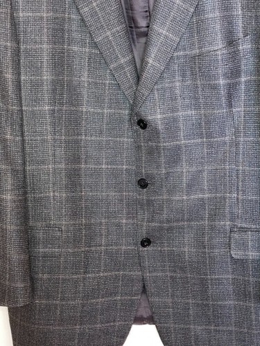 Giacca doppia ventilazione Joseph Abboud grigia taglia 46L misto lana seta USA - Foto 8 di 11