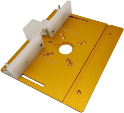 Dasing Frästisch Einsatzplatte 3er Set mit Gehrungslehre Neu Aluminiumlegierung Holz