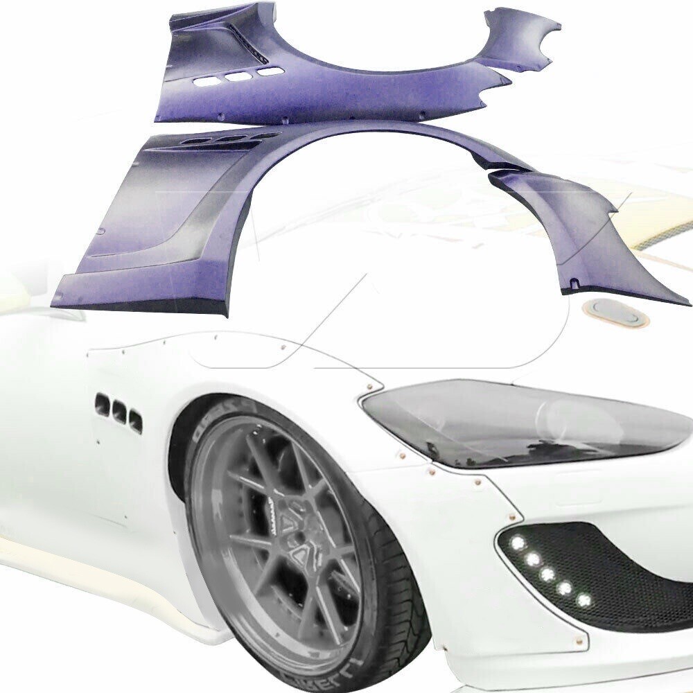 LW Spoiler Front Wide Body Flares 40mm Fits Maserati GranTurismo 2008 - 2017