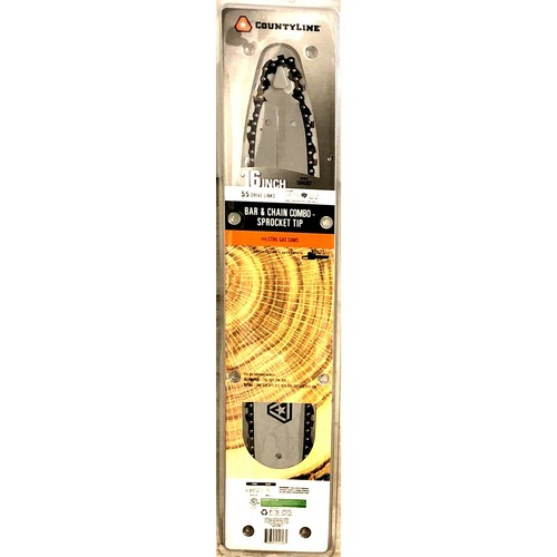 County Line (16",20''), (55,72) Drive Links, Bar & Chain Combo-Sprocket Tip - Picture 5 of 15