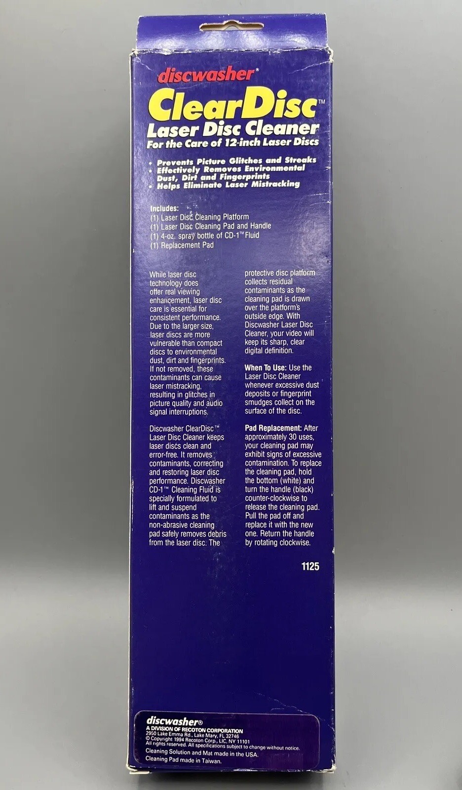 Discwasher ClearDisc Laser Disc Cleaner Disc Cleaner eBay