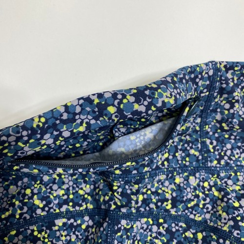 Sweaty Betty The Power Leggings Damen S blau gelb geometrisches Muster Taschen Stretch - Bild 5 von 13