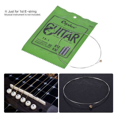 10 Pcs Orphee Acoustic Guitar Strings 1st E-String .012 Extra Light Tension E5M9 - Picture 5 of 12