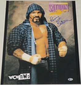 Perry Saturn Signed 16x20 Photo BAS COA WWE WCW ECW New Japan Pro Wrestling Auto