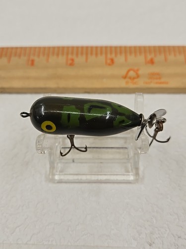 VINTAGE HEDDON TINY TORPEDO FROG COLOR FISHING LURE - Picture 5 of 5