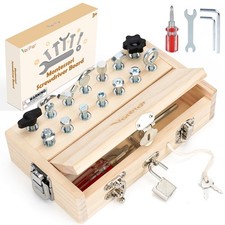 Vanplay Montessori Toys for 3 4 5 Year Olds, Montessori Screwdriver Board Set