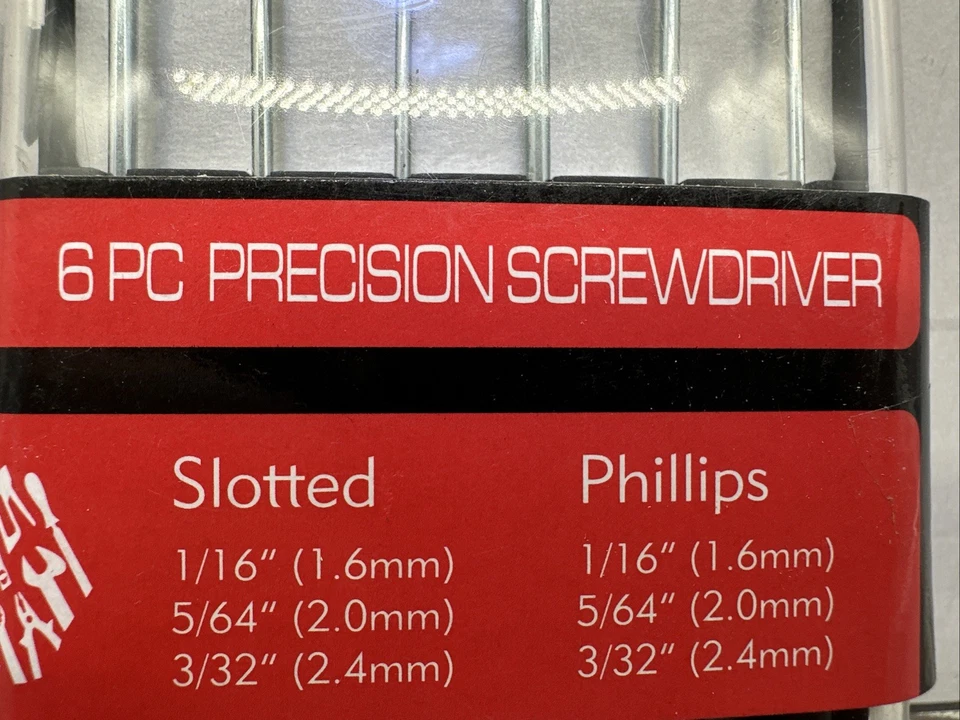 6pc Precision Small Phillips Flat Head Screwdriver Set Glasses Electronics Tool - Image 2 of 4