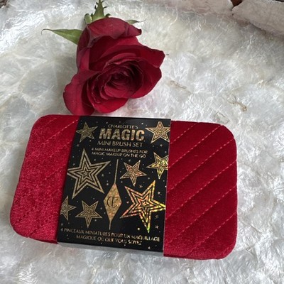 CHARLOTTE TILBURY CHARLOTTE'S MAGIC RUBY RED MINI BRUSH SET LIMITED EDITION RARE