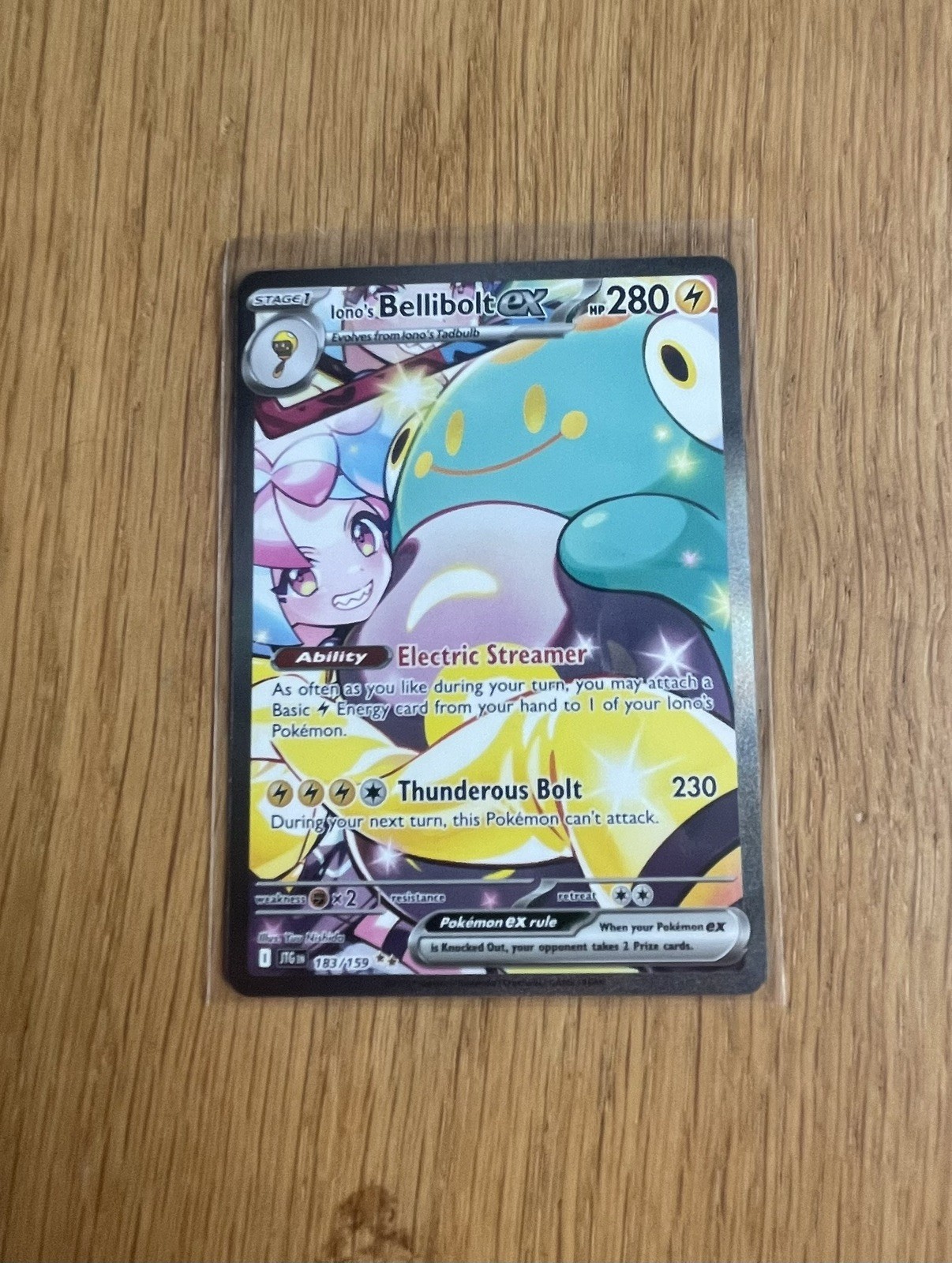 Iono's Bellibolt Ex 183/159 - POKEMON - Journey Together