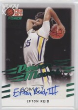 2021-22 Leaf Pro Set Power Moves Green Spectrum Foil 6/50 Efton Reid Auto 0kb5