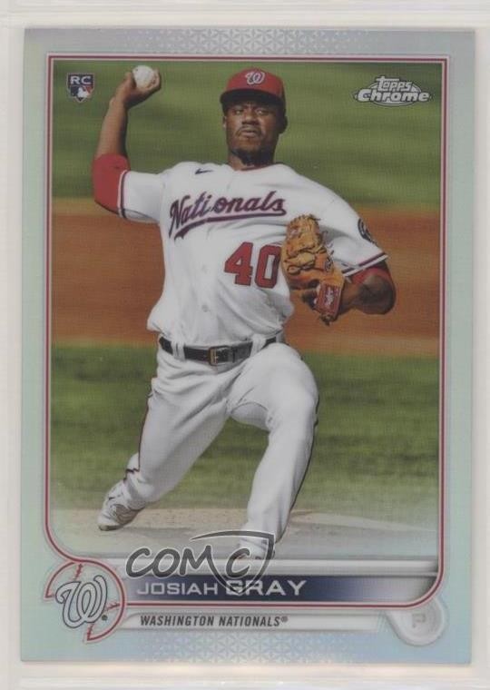 2022 Topps Chrome Refractor Josiah Gray #160 09x3