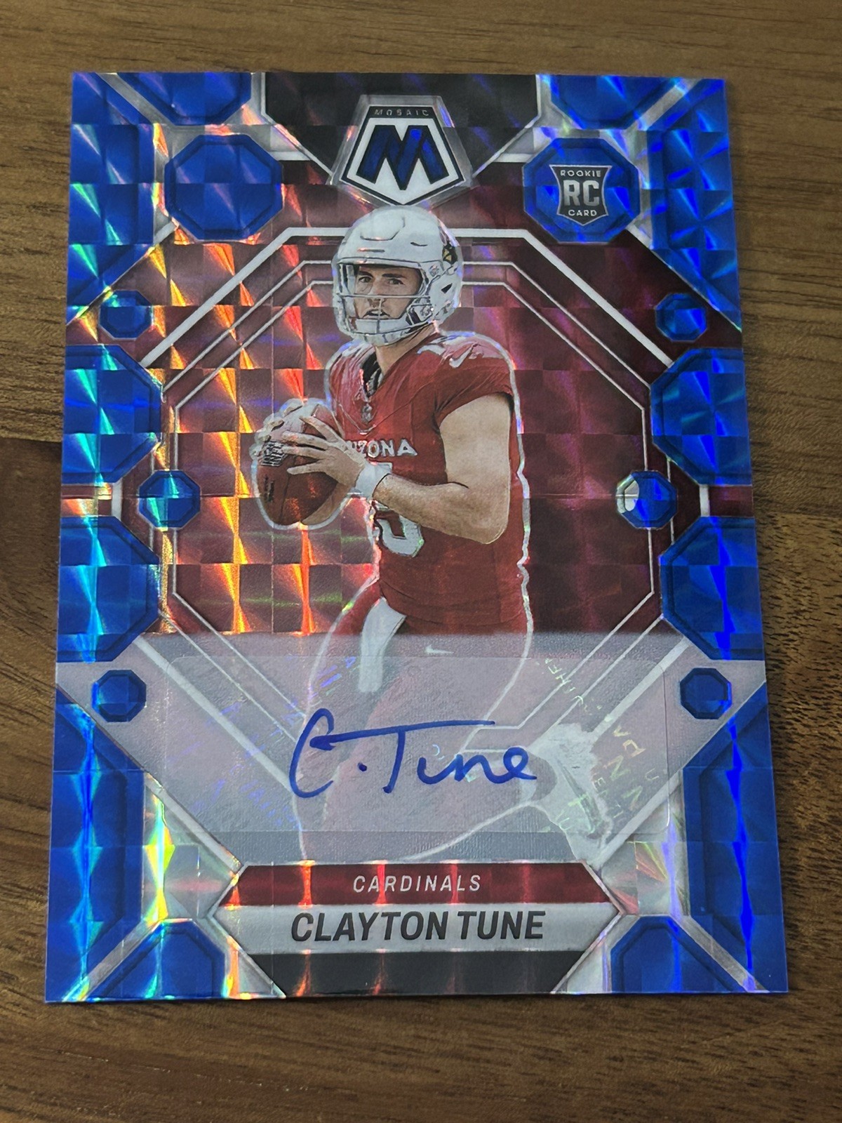 2023 Panini Mosaic Rookie Autographs Mosaic Blue #302 Clayton Tune Auto 20/99