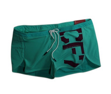 Reebok CrossFit Womens Workout Shorts Small Green WOD Training Gym Athletic 29"