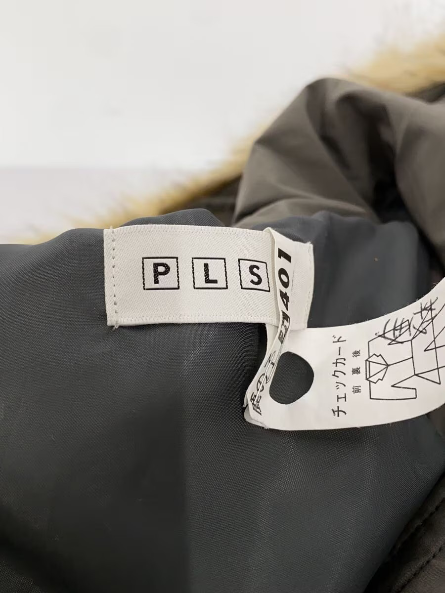 PLST Long Down Jacket, Size S, Polyester, Gray, S… - image 3