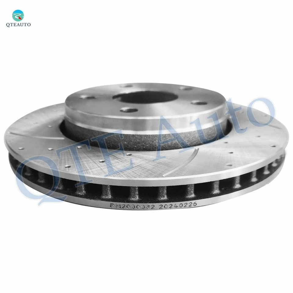 Juego de 4 rotores de freno perforados delanteros 302 mm-traseros 316 mm para Jeep Wrangler JK 2018 Foto 4 de 4