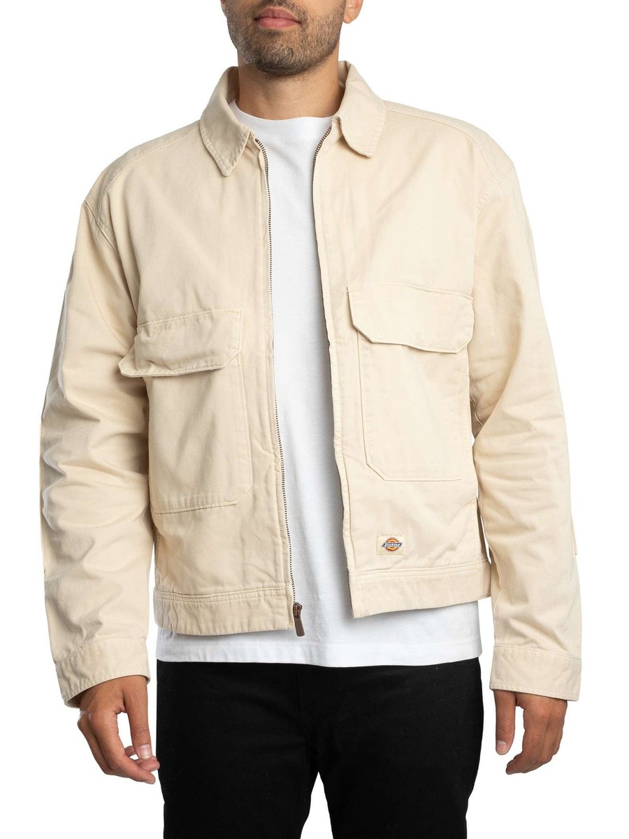 Dickies Men's Fort Smith Trucker Jacket, Beige | eBay