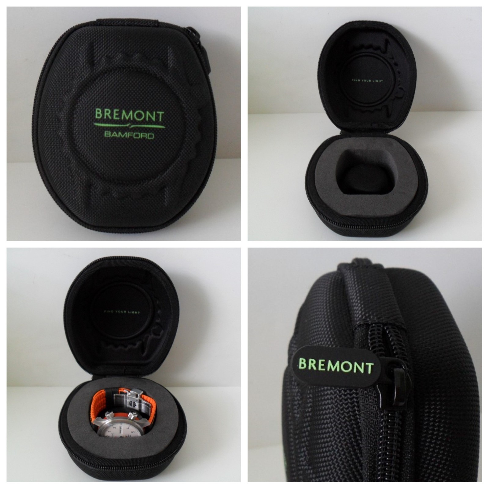BREMONT Watch Case Box Travel Case BREMONT BAMFORD Balistic Nylon Hard Shell NEW