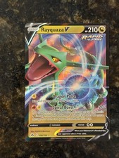 pokemon tcg evolving skies 110 203 rayquaza v card (194/203) [Sword & Shield: Skies] – TokenMTG proof acrylic case Rayquaza V - 110/203 Ultra