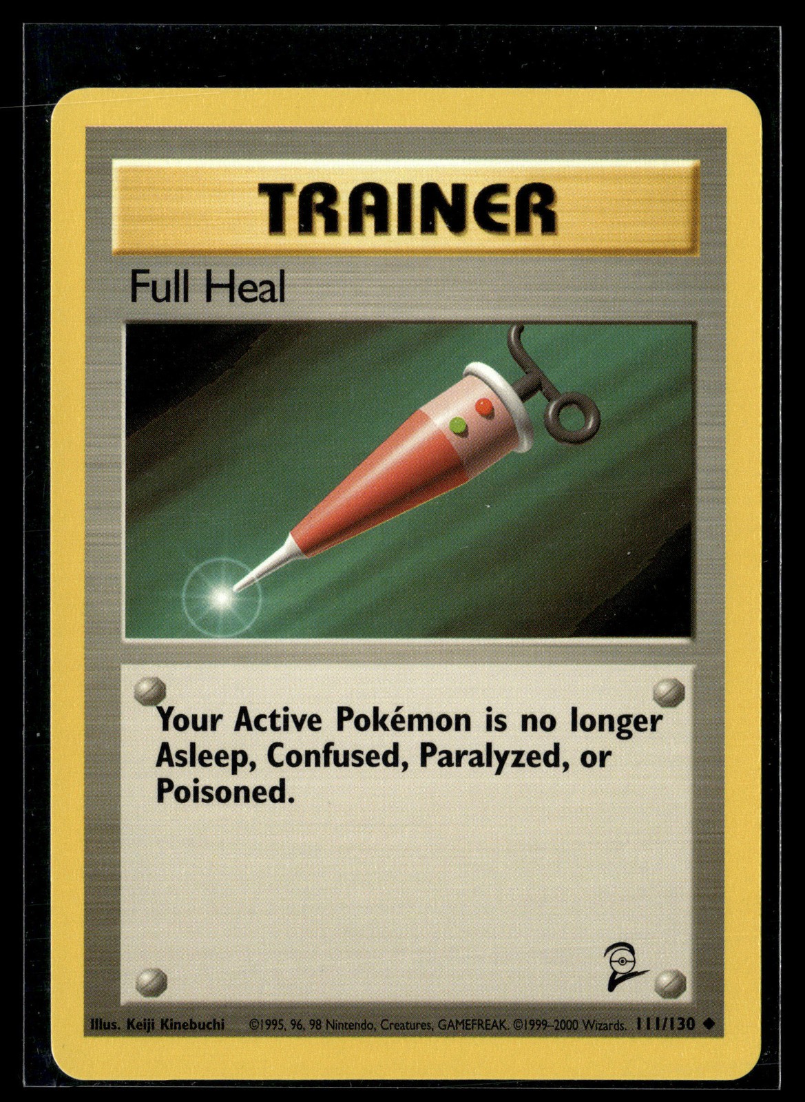 Pokemon TCG Base Set 2 #111/130 Full Heal NM