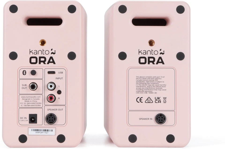 Altavoces alimentados Kanto ORA (rosa mate) Foto 3 de 3