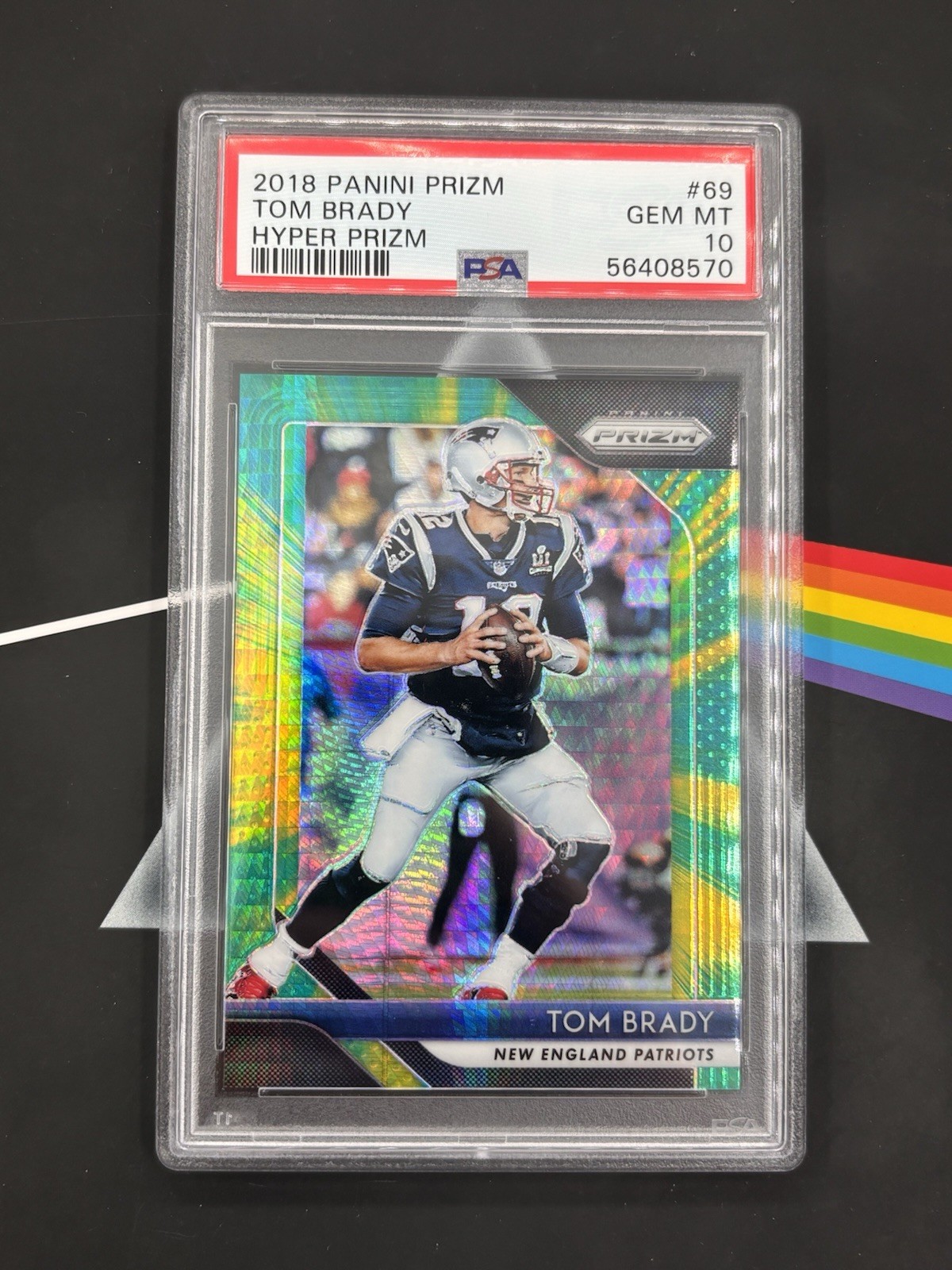 2018 Panini Prizm - Tom Brady #69 Hyper Prizm /275