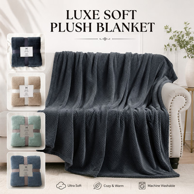 Luxus Popcorn Überwürfe Doppel & King Size kuschelig kuschelig warm Decke für Sofa & Bett