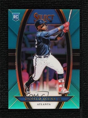 2018 Panini Chronicles Select Aqua Prizm /299 Ronald Acuna Jr #2 Rookie RC 7iu