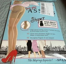 New ASSETS by Sara Blakely Spanx Love Your Label High Waist Shaper Size 6 Nude